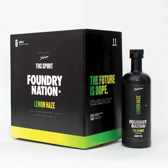 THC Spirit - LEMON HAZE (Sativa) 85mg 750ml 6pk